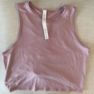 Lululemon dusty mauve crop tank